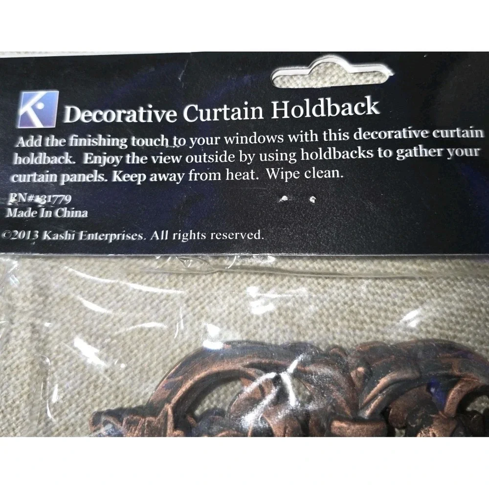 Decorative Antique Curtain‎ Holdbacks Set of 2 NIP Vintage Home Decor 🪟✨